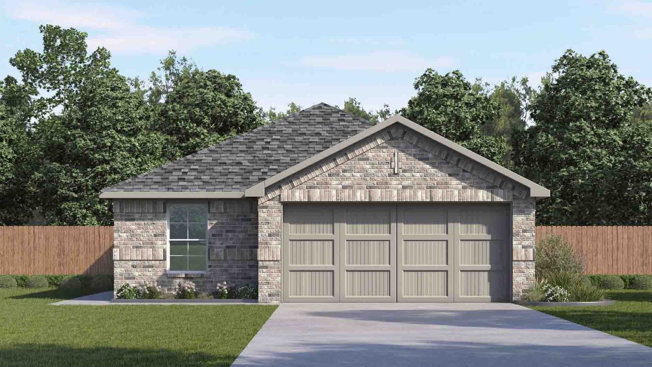 Representative exterior photo of a completed home built from the Paula by D.R. Horton in Allison Park, Houston, TX (Image 2).