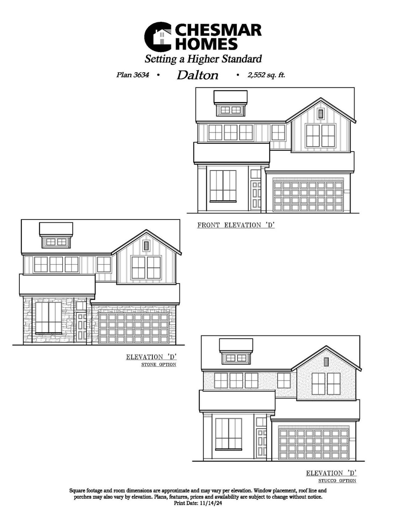 Exterior rendering of this home design in Brookewater, Rosenberg, TX (Image 2).