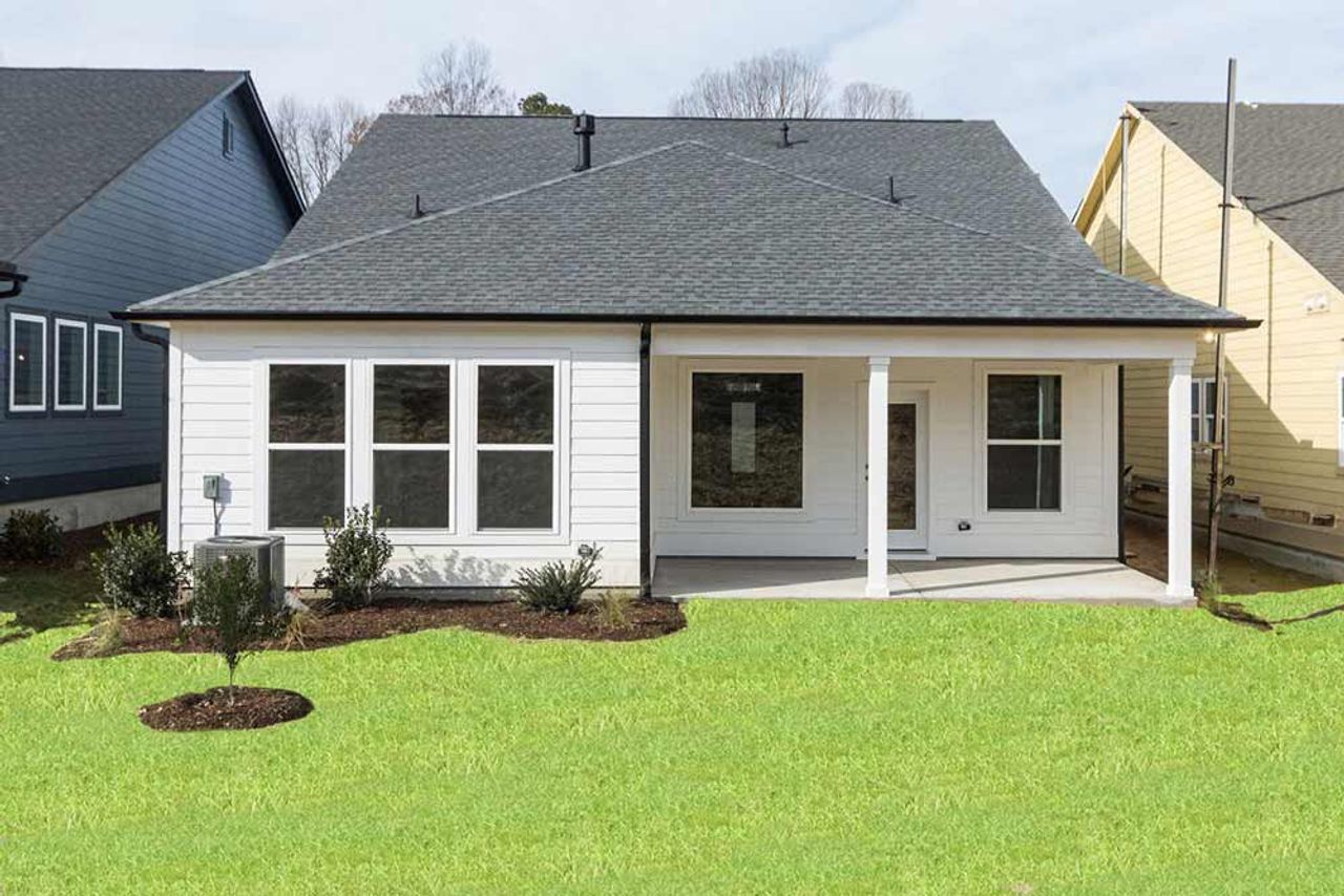 Representative exterior details of a home built from the The Wake by David Weekley Homes in Encore at Chatham Park – Classic Series, Pittsboro (Image 2).