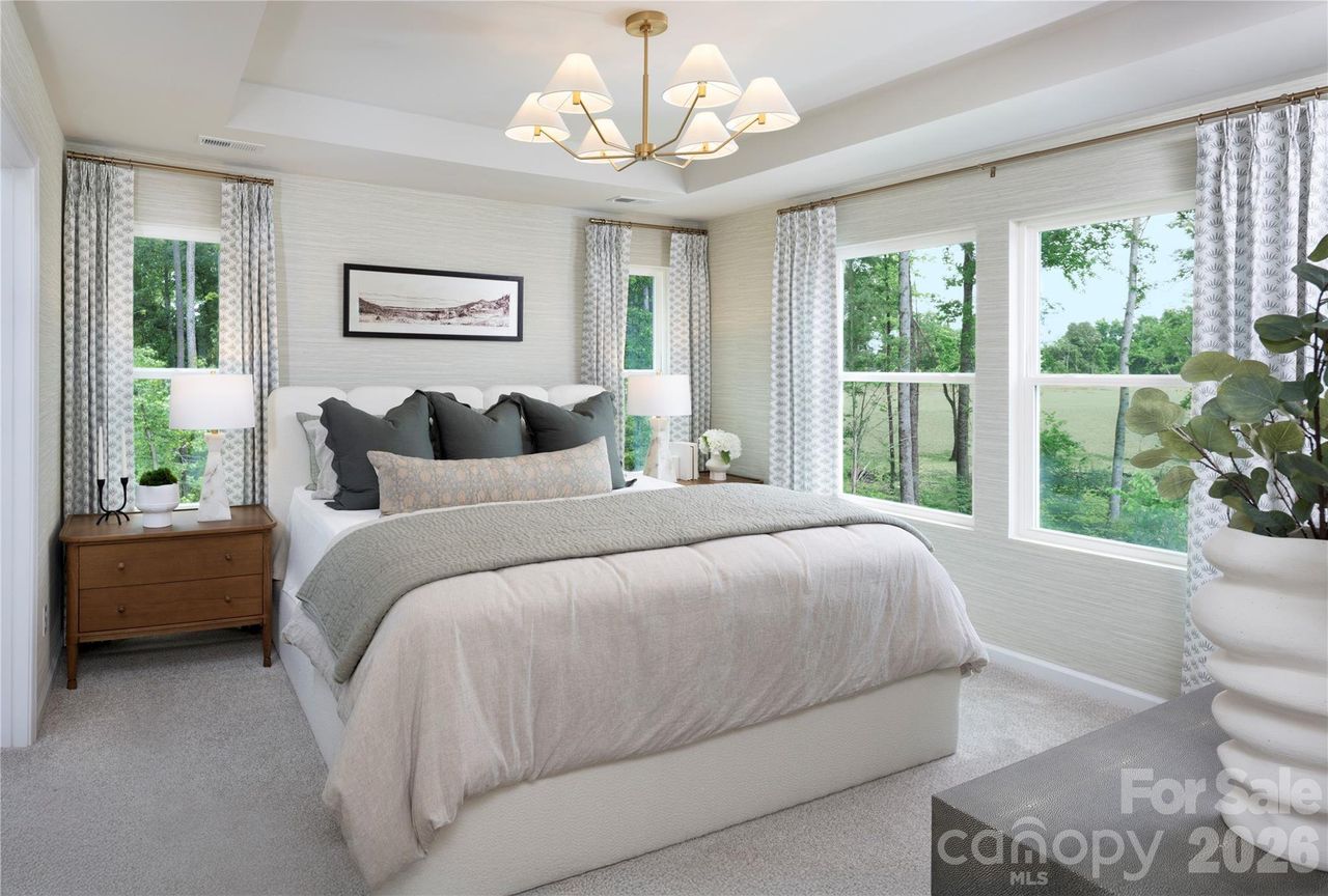 Furnished interior view inside a new home in , Charlotte (Image 2).