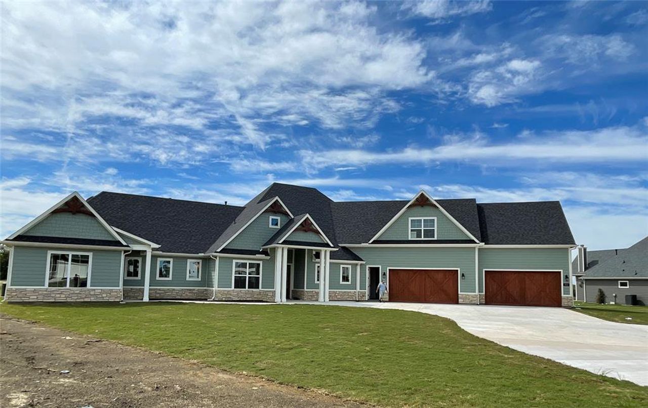 Front exterior of a new home in Capitol Hill, Anna, TX, highlighting curb appeal (Image 2).
