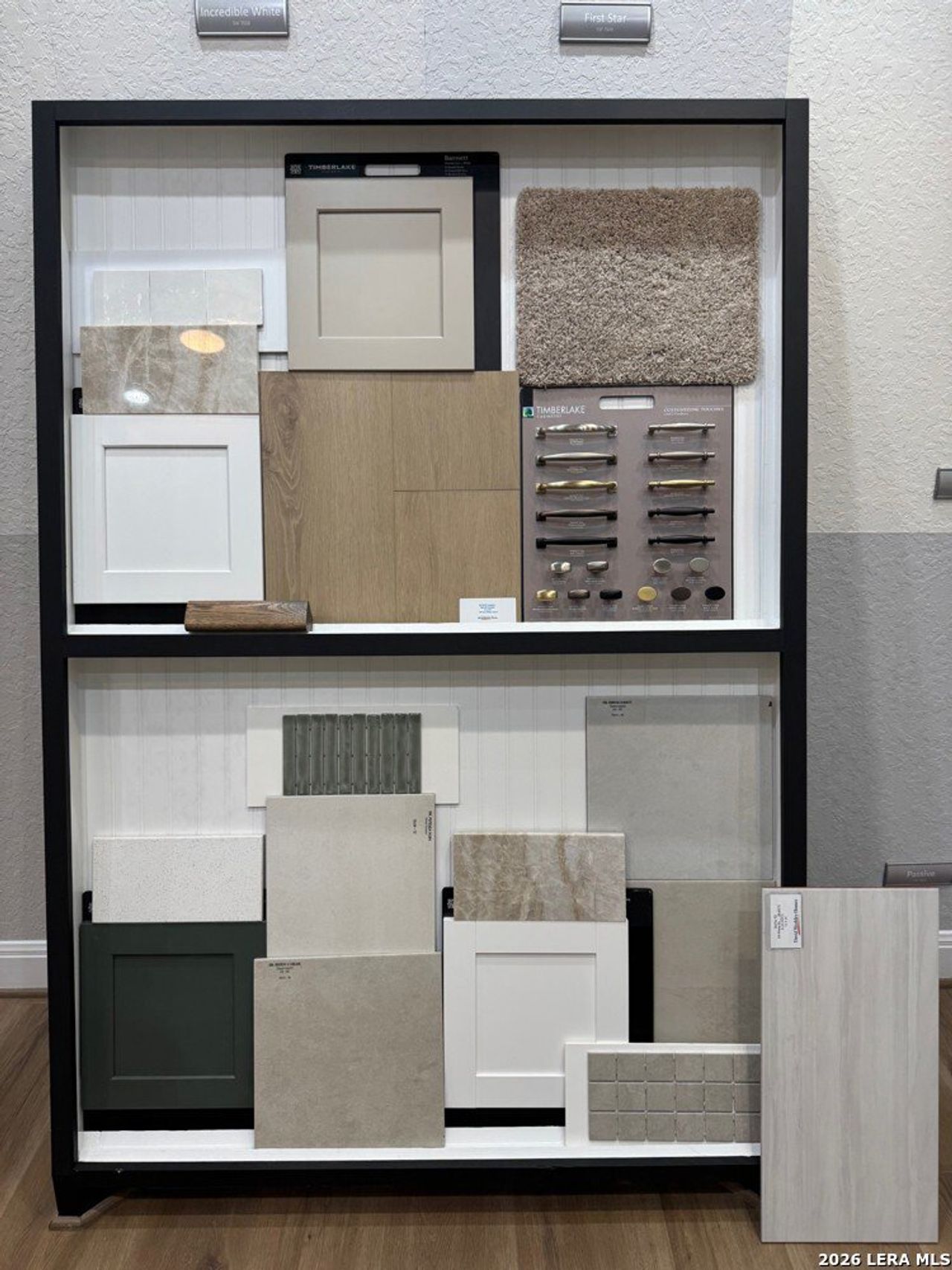 Sample of building materials used in homes in Megans Landing – Half-Acre Homesites, Castroville (Image 2).