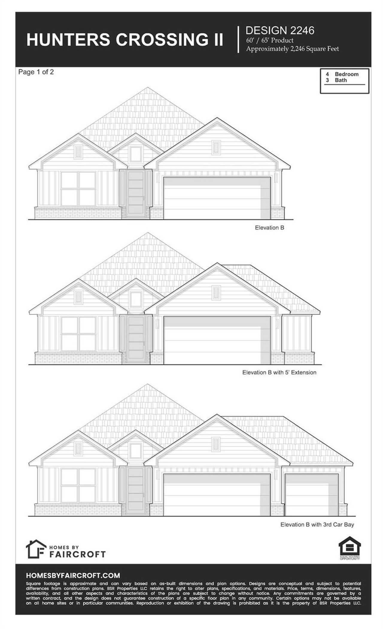 Exterior rendering of this home design in , Sealy, TX (Image 2).