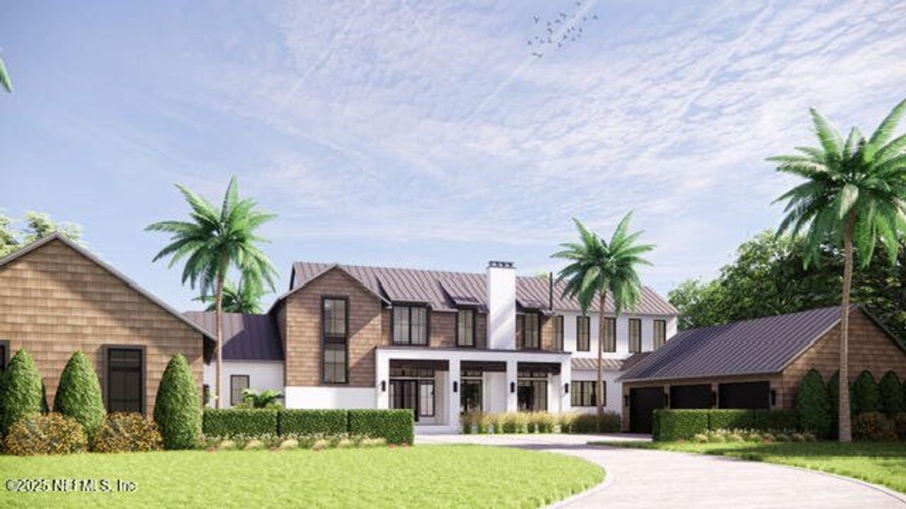 Front exterior of a new home in , Jacksonville, FL, highlighting curb appeal (Image 2).