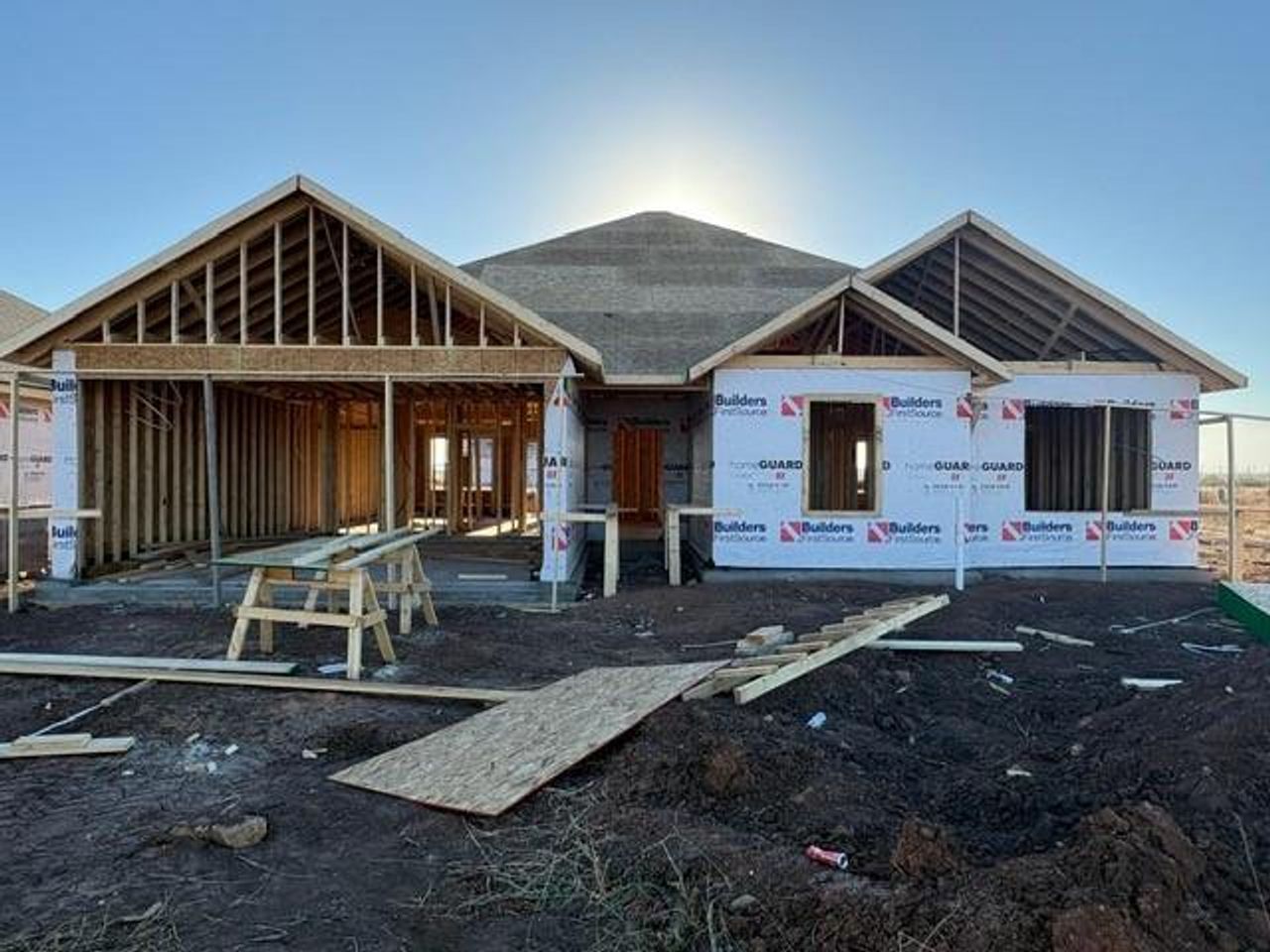 In-progress construction of a new home in , Abilene, TX (Image 2).