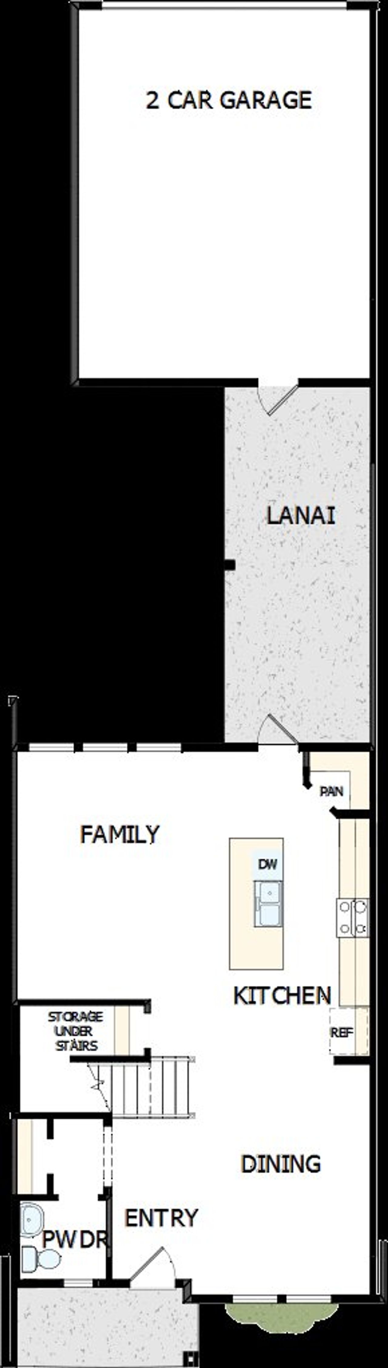 2D floor plan layout of this home in Seven Pines 24' Rear Entry Townhomes, Jacksonville, FL (Image 2). 2D floor plan layout of this home in Seven Pines 24' Rear Entry Townhomes, Jacksonville, FL (Image 2).