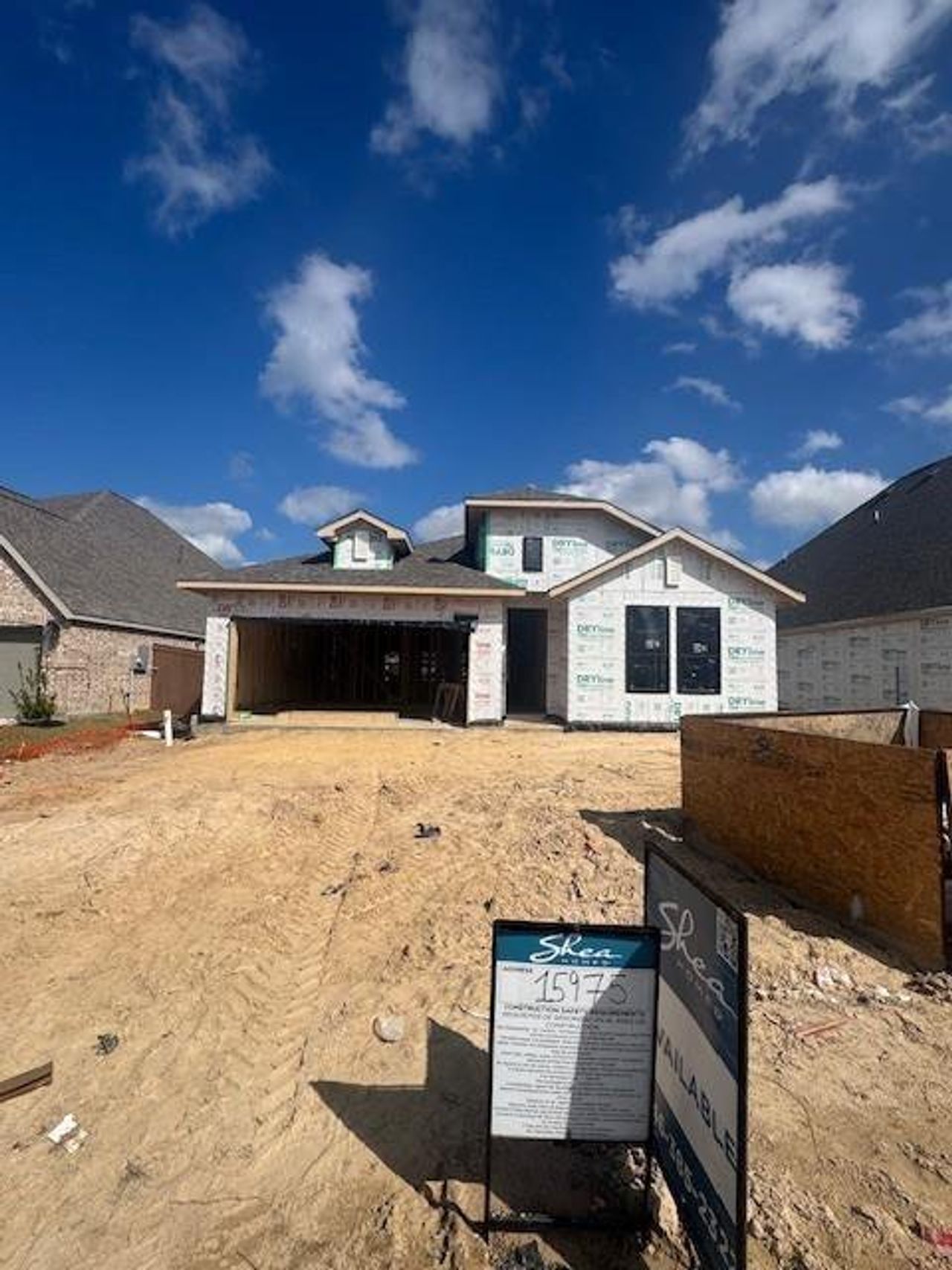 In-progress construction of a new home in Evergreen 50', Conroe, TX (Image 2). In-progress construction of a new home in Evergreen 50', Conroe, TX (Image 2).
