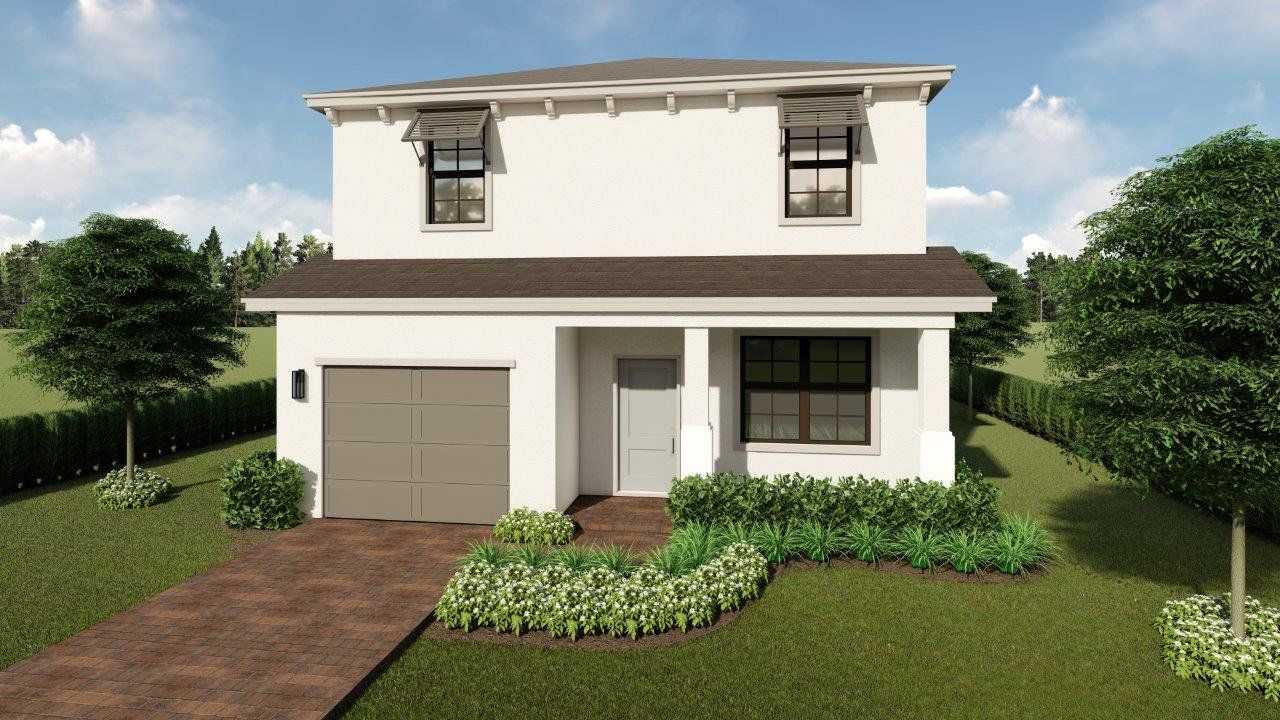 Representative exterior photo of a completed home built from the Sapole by D.R. Horton in Juniper Cove, Homestead, FL (Image 2).