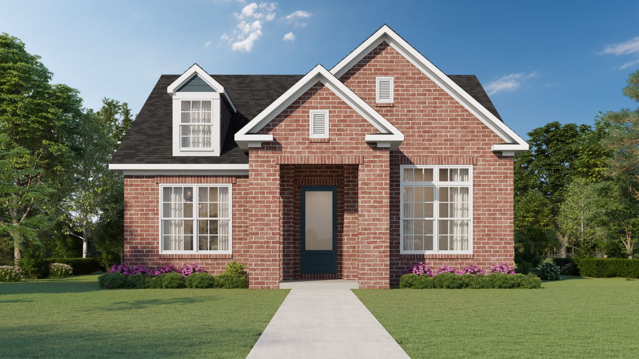 Representative exterior photo of a completed home built from the Carter by Grant & Co in Lockwood, Collierville, TN (Image 2). Representative exterior photo of a completed home built from the Carter by Grant & Co in Lockwood, Collierville, TN (Image 2).