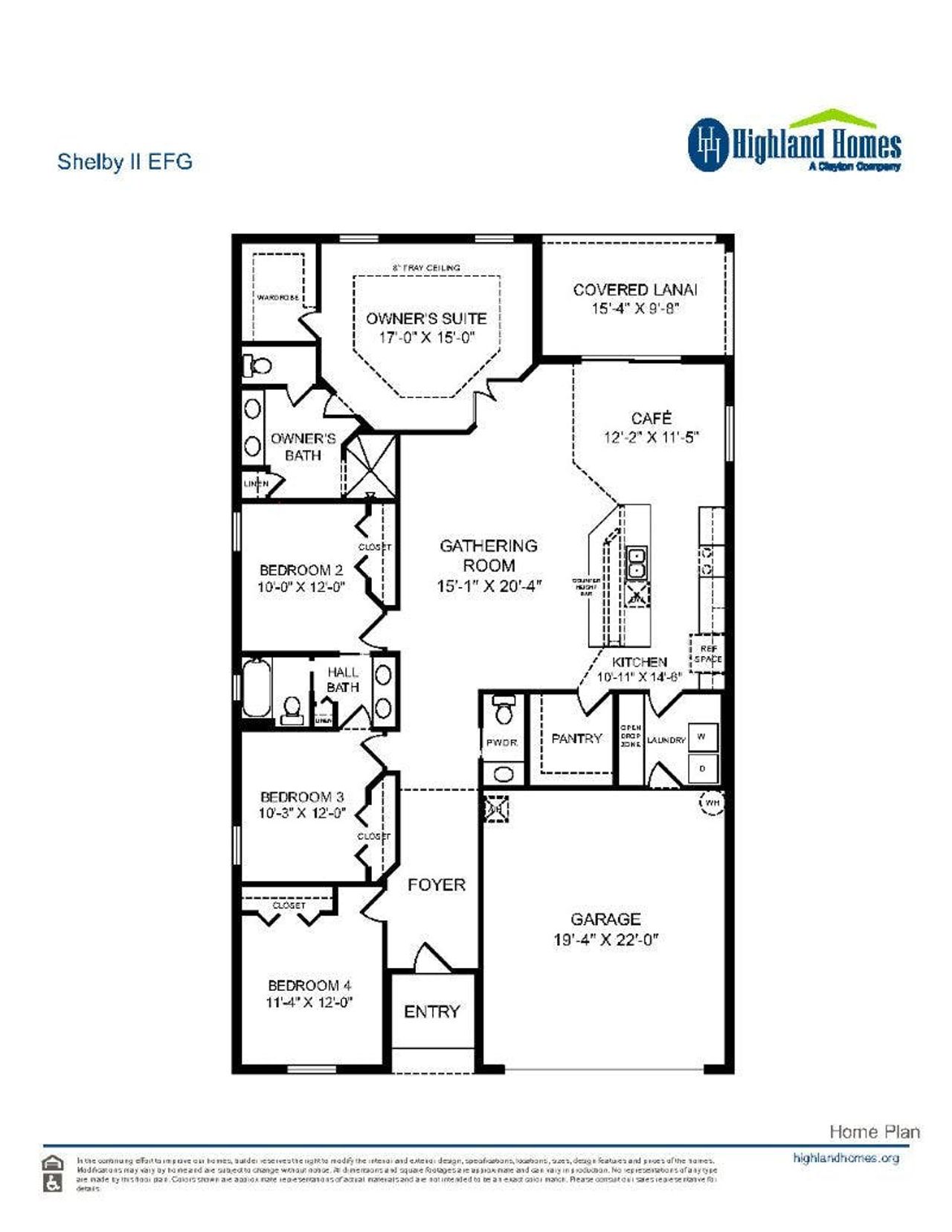 Shelby II - Home Layout