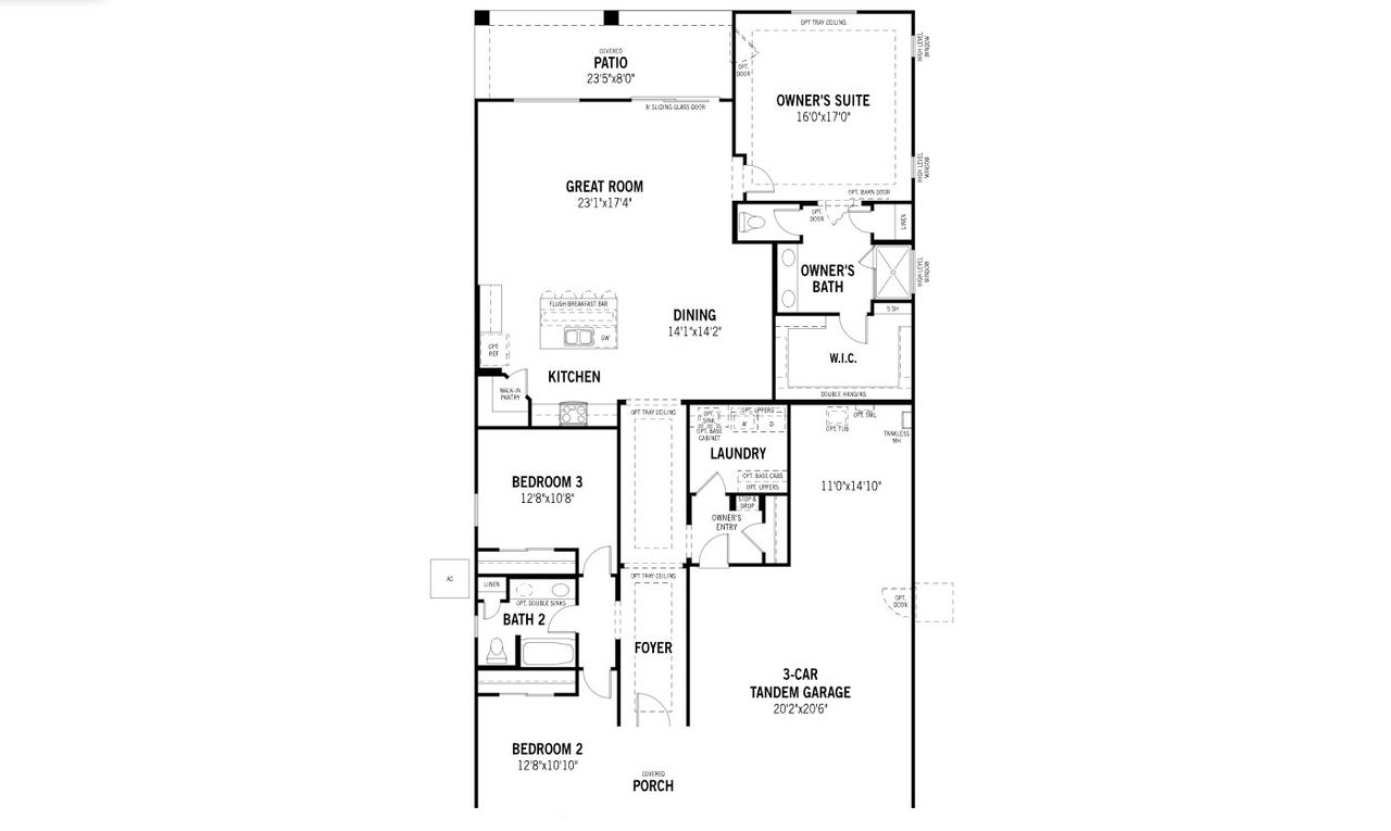 2D floor plan layout of this home in White Tank Vistas, Waddell, AZ (Image 2). 2D floor plan layout of this home in White Tank Vistas, Waddell, AZ (Image 2).