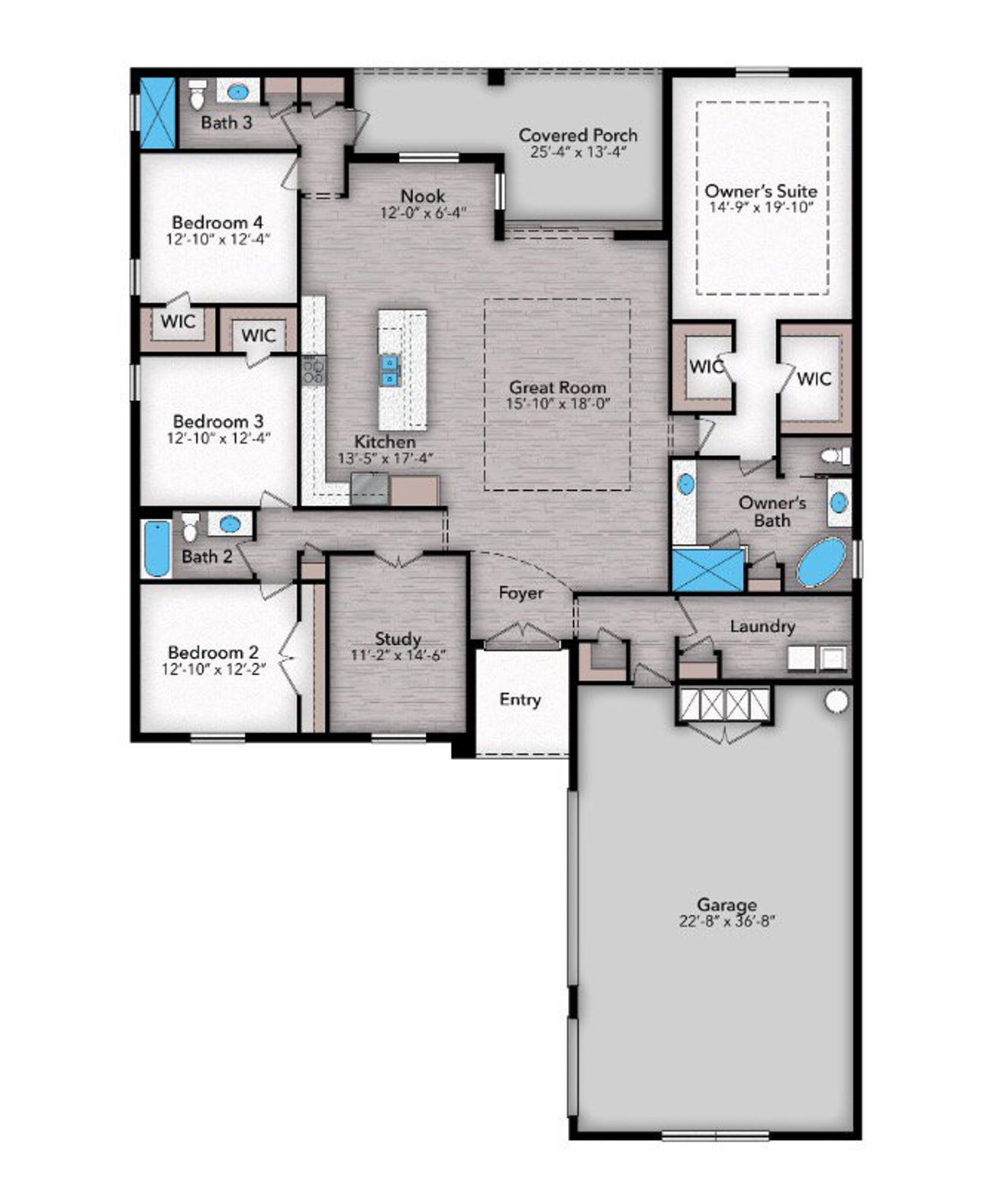 Image 2 representing the Arlington by Price Family Homes in Greater Palm Bay, Palm Bay, FL.