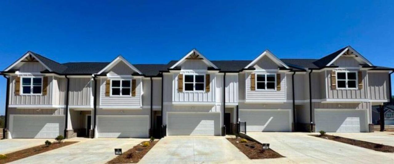 Front exterior of a new home in , Lula, GA, highlighting curb appeal (Image 2).