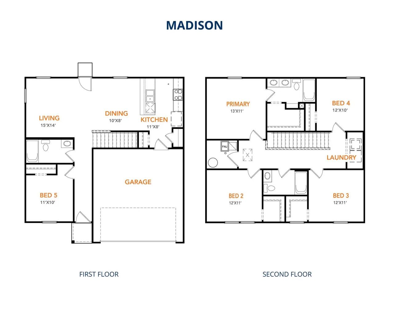 2D floor plan layout of this home in Milford Farms, Milford, TX (Image 2). 2D floor plan layout of this home in Milford Farms, Milford, TX (Image 2).