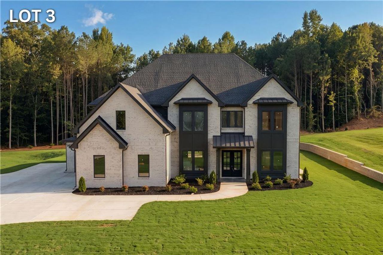 Front exterior of a new home in , Braselton, GA, highlighting curb appeal (Image 2). Front exterior of a new home in , Braselton, GA, highlighting curb appeal (Image 2).