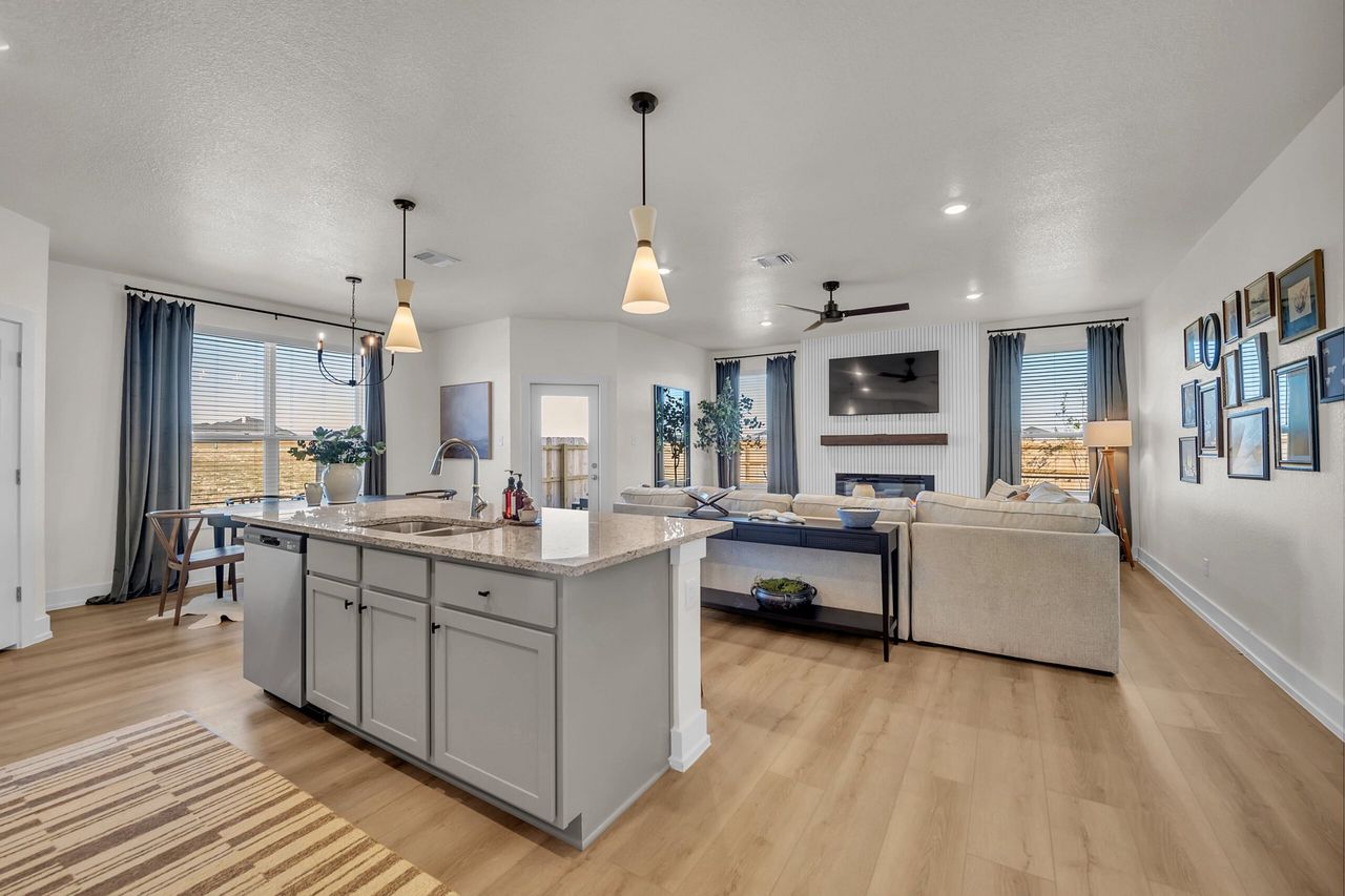 Furnished interior view inside a new home in Mesa Ridge, Temple (Image 2).
