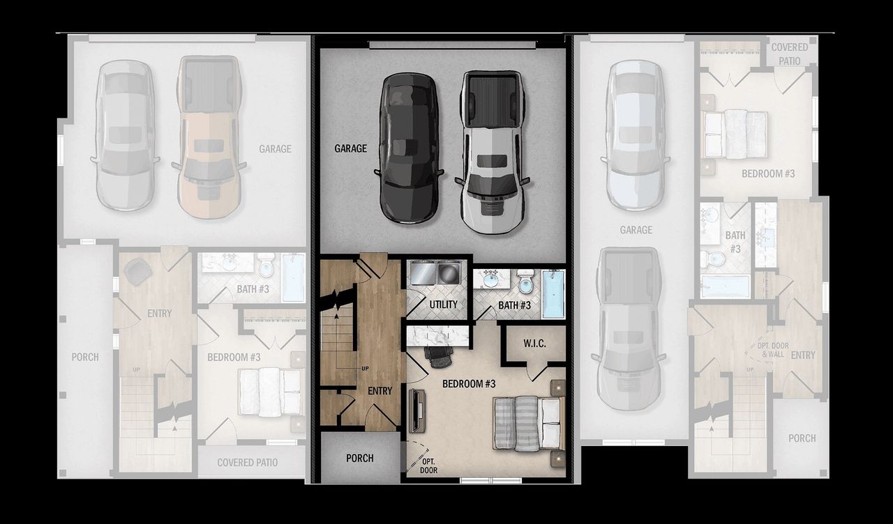 2D floor plan layout for the Santiago by Wes Peoples Homes in Victoria Commons, San Antonio, TX (Image 2). 2D floor plan layout for the Santiago by Wes Peoples Homes in Victoria Commons, San Antonio, TX (Image 2).