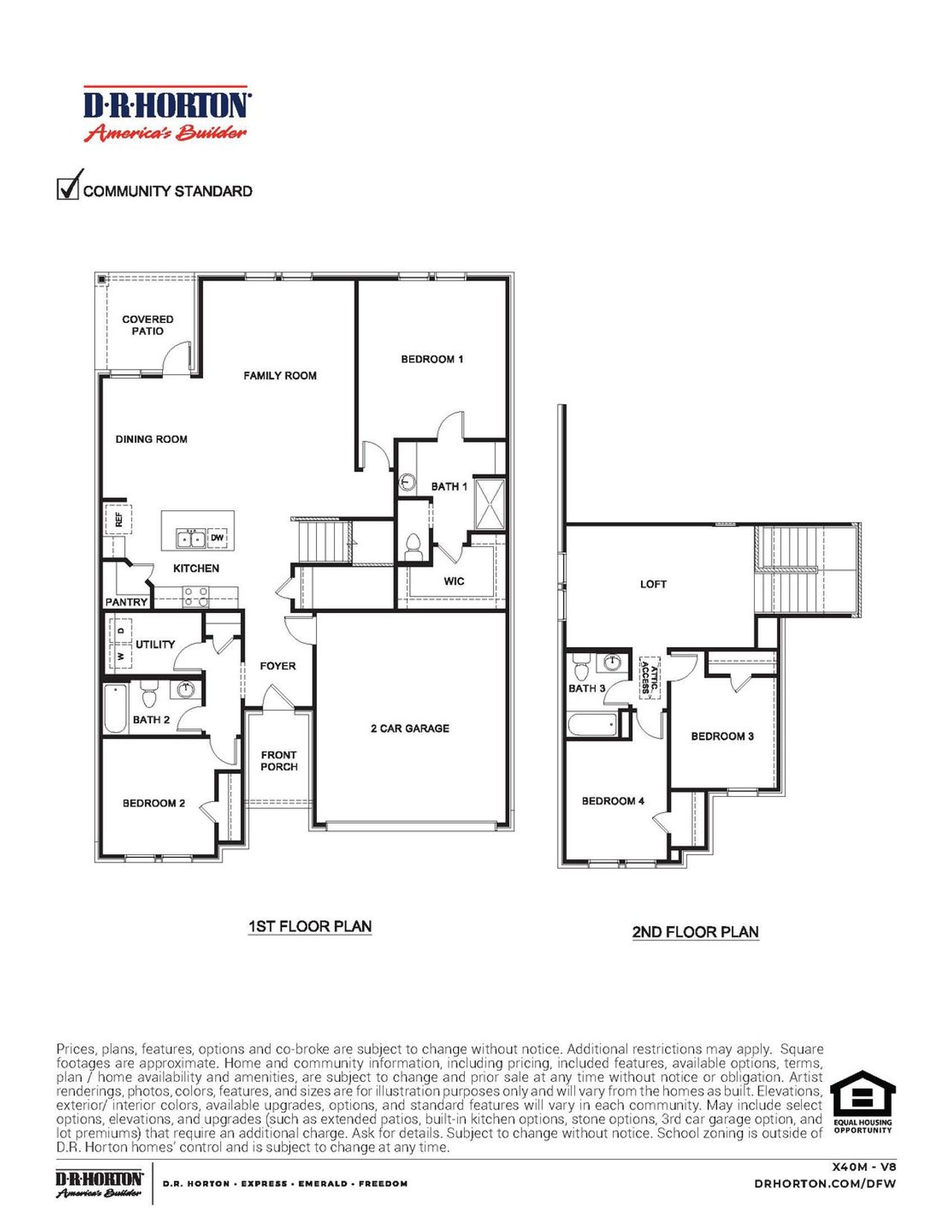 2D floor plan layout of this home in Woodcreek, Fate, TX (Image 2). 2D floor plan layout of this home in Woodcreek, Fate, TX (Image 2).