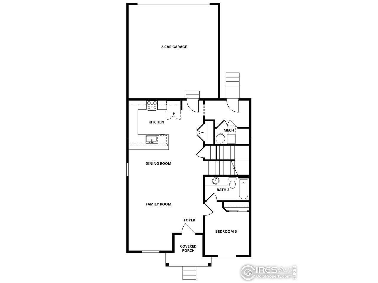 2D floor plan layout of this home in , Berthoud, CO (Image 2).