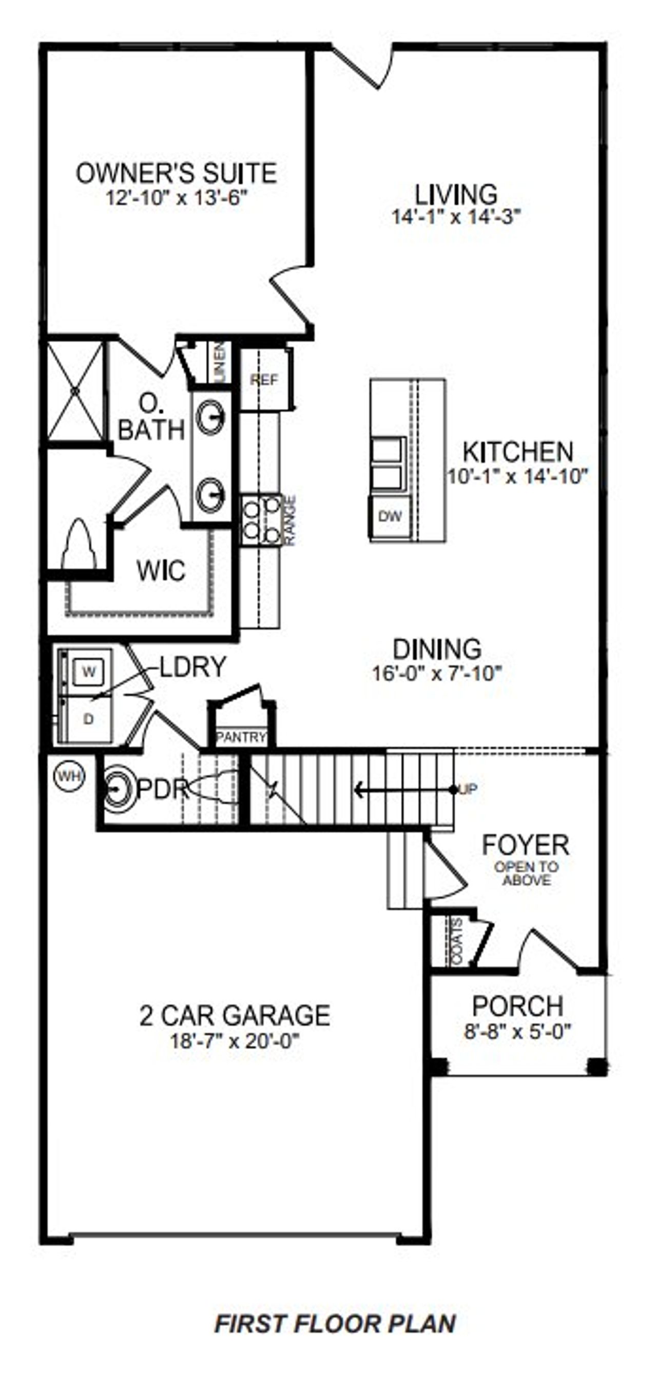 2D floor plan layout of this home in Sycamore Cove, Woodruff, SC (Image 2).