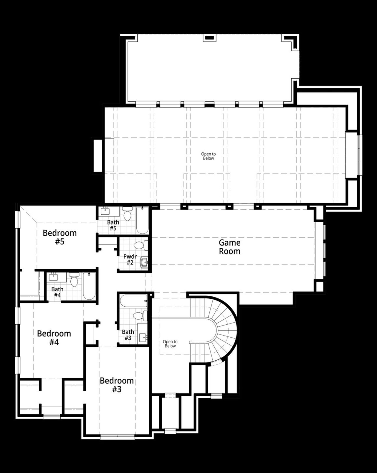 2D floor plan layout for the Ravenna by Huntington Homes in Kresston 70s, Montgomery, TX (Image 2). 2D floor plan layout for the Ravenna by Huntington Homes in Kresston 70s, Montgomery, TX (Image 2).