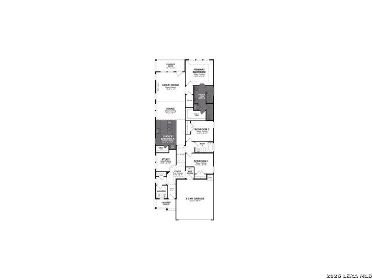 2D floor plan layout of this home in Confluence, Marion, TX (Image 2).