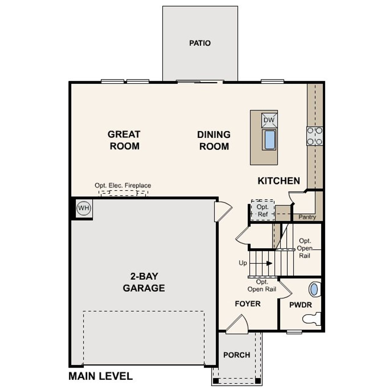 2D floor plan layout for the Lanner by Century Communities in Martins Glen, Antioch, TN (Image 2). 2D floor plan layout for the Lanner by Century Communities in Martins Glen, Antioch, TN (Image 2).