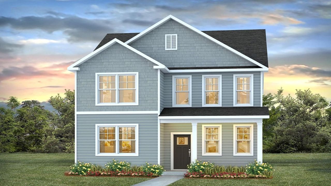 Representative exterior photo of a completed home built from the Irwin by D.R. Horton in Altama, Brunswick, GA (Image 2).