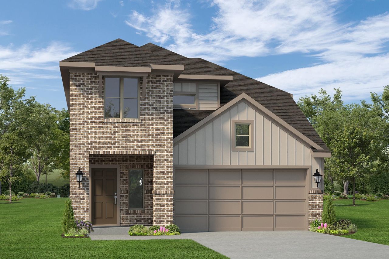 Representative exterior photo of a completed home built from the Van Zandt by Autograph Homes in Aldeana, Bonney, TX (Image 2).