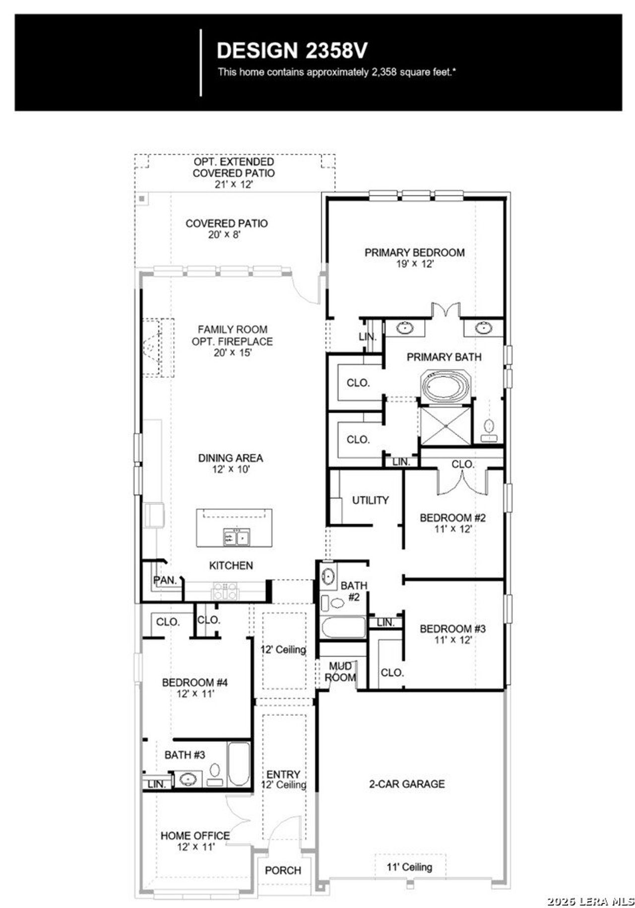 2D floor plan layout of this home in Corley Farms, Boerne, TX (Image 2). 2D floor plan layout of this home in Corley Farms, Boerne, TX (Image 2).