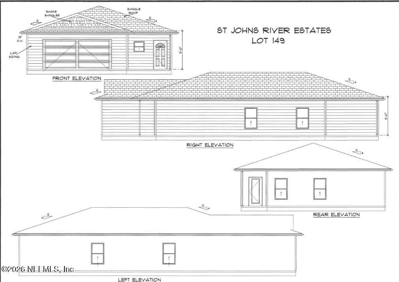 Exterior rendering of this home design in , Satsuma, FL (Image 2).