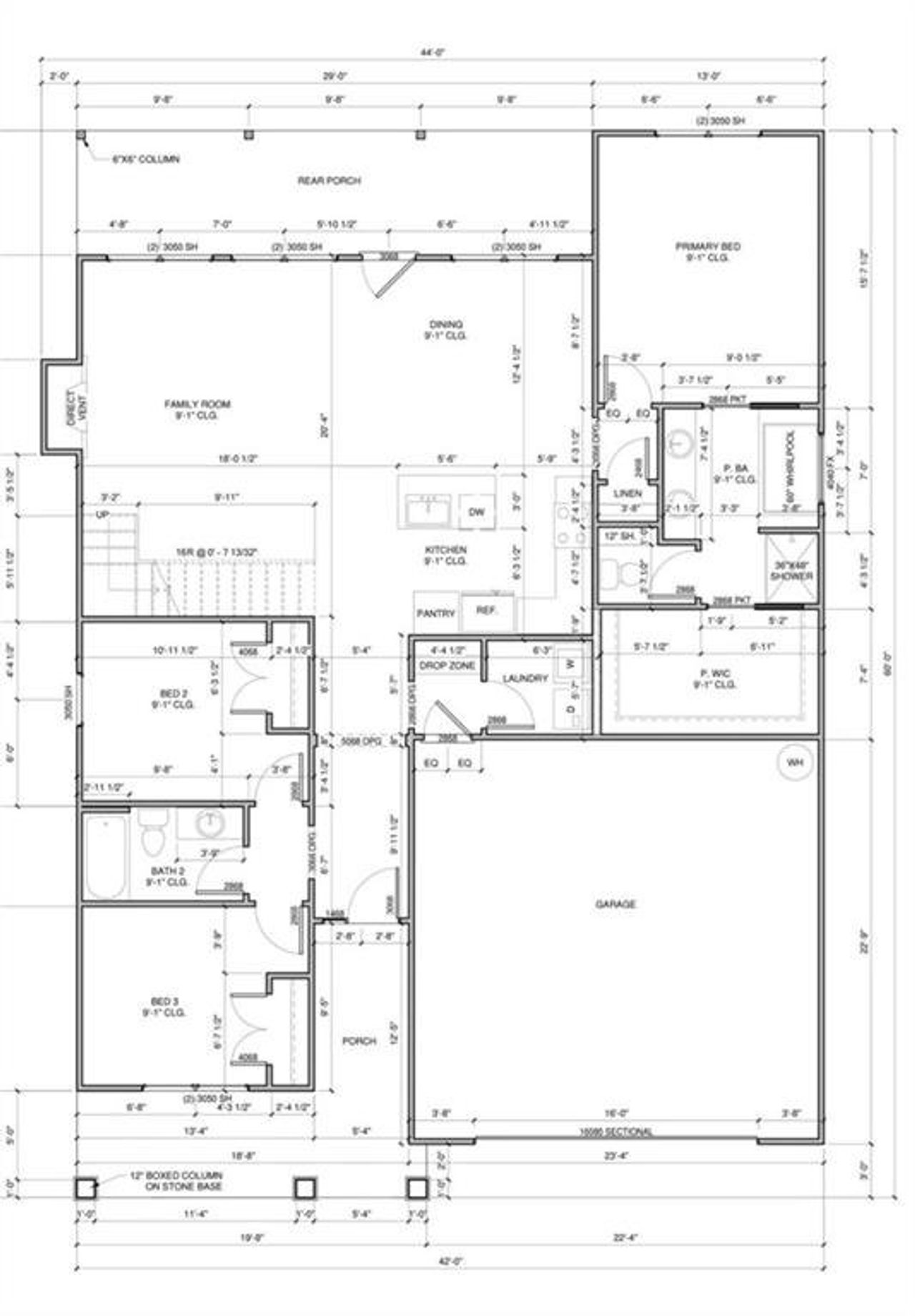 2D floor plan layout of this home in , Bremen, GA (Image 2).