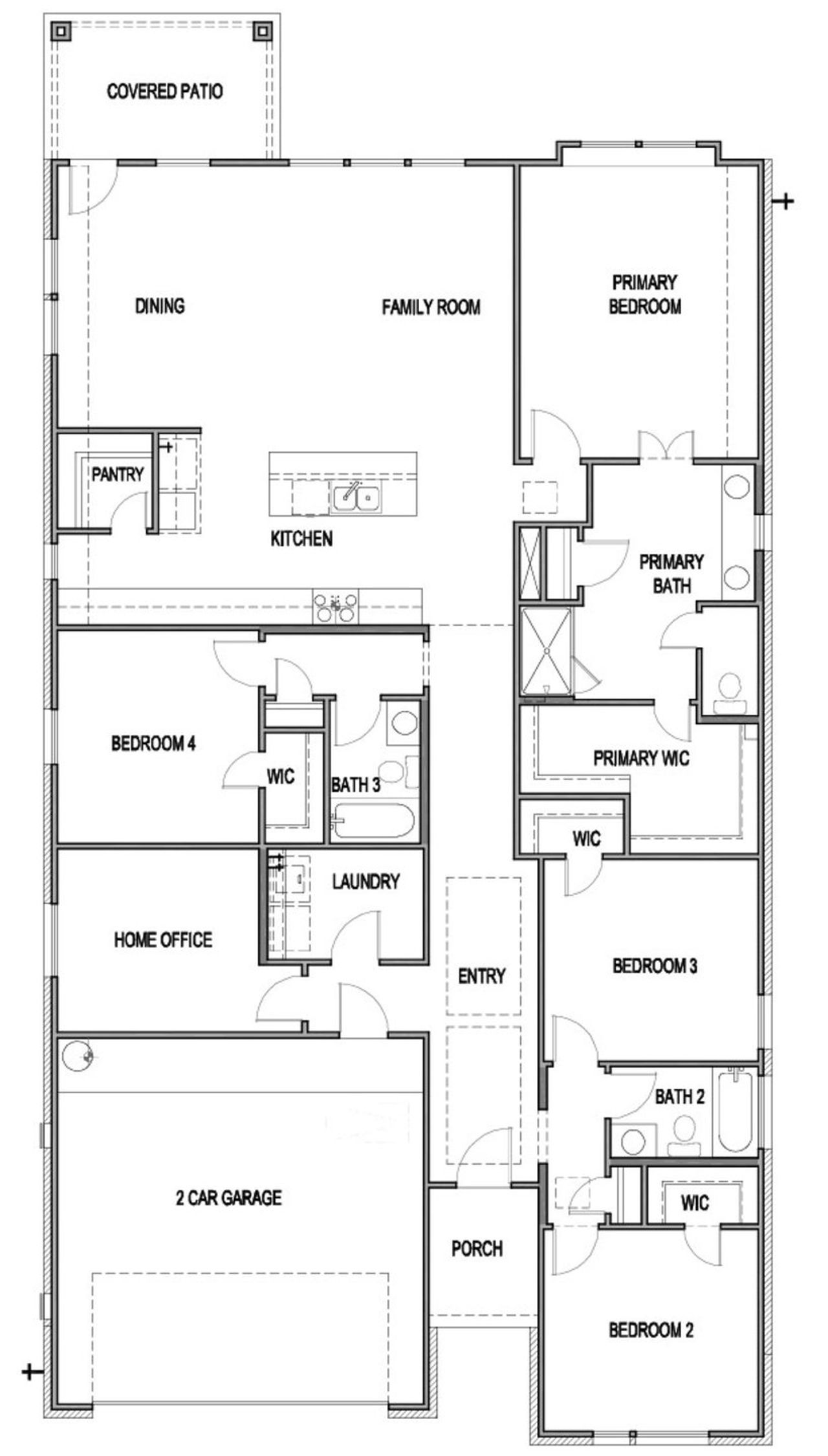 2D floor plan layout of this home in Windsong, Boerne, TX (Image 2). 2D floor plan layout of this home in Windsong, Boerne, TX (Image 2).