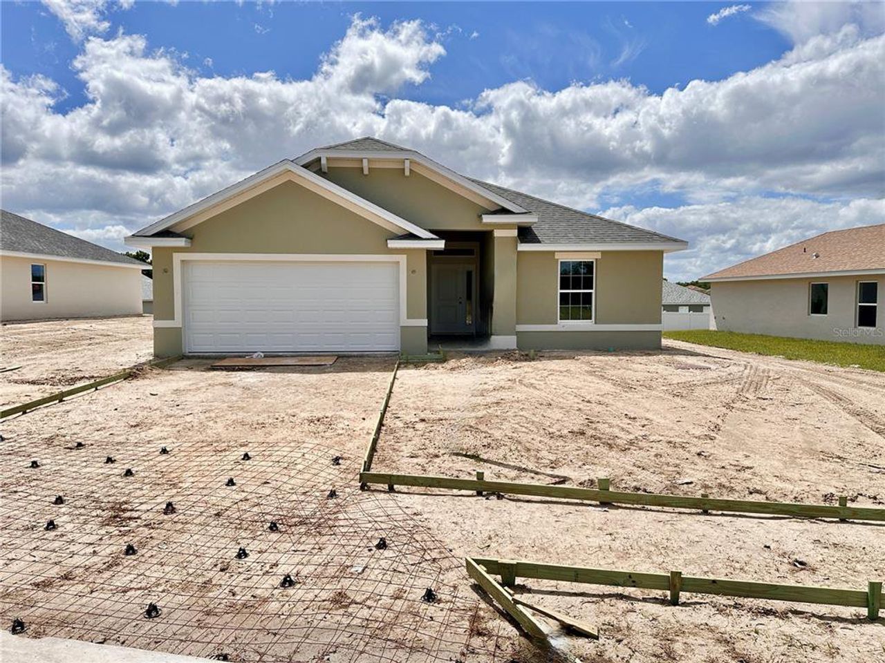 In-progress construction of a new home in , Ocala, FL (Image 2).