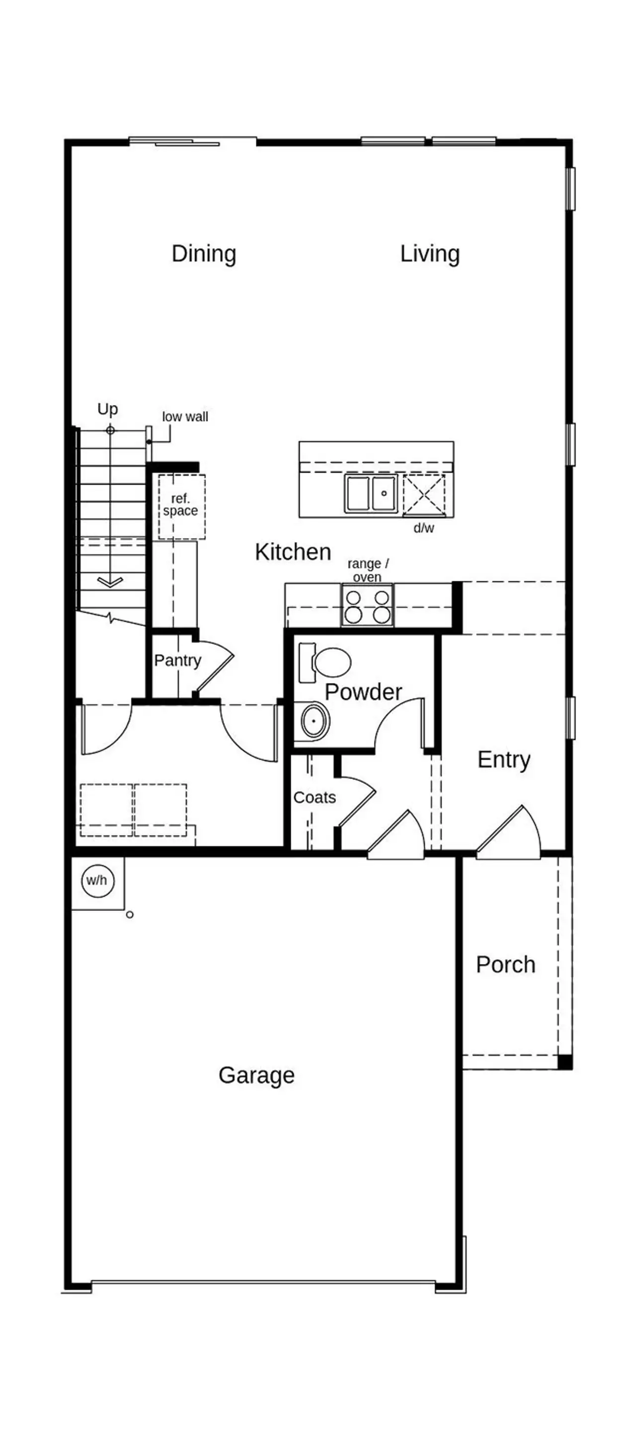 2D floor plan layout of this home in Brooks Mill - Reserve Series, Durham, NC (Image 2). 2D floor plan layout of this home in Brooks Mill - Reserve Series, Durham, NC (Image 2).
