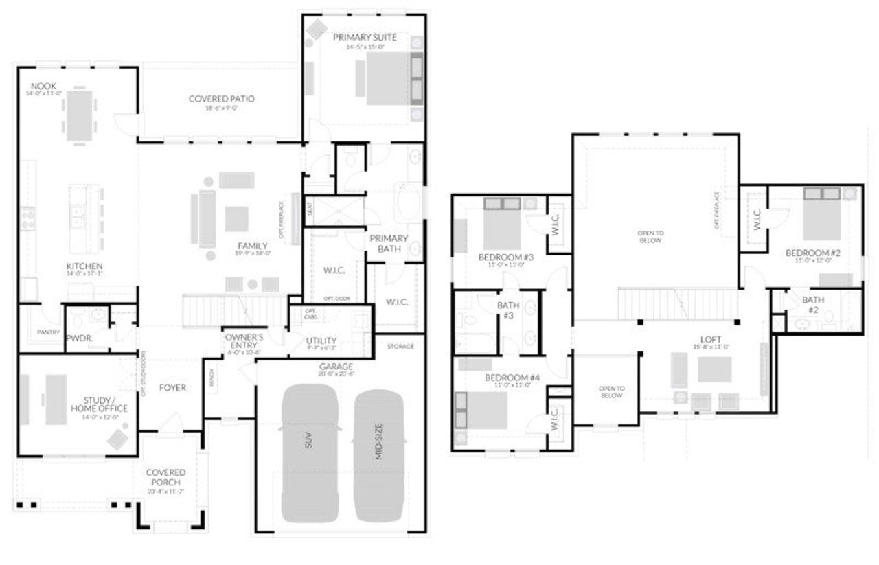 2D floor plan layout for the Denali by Centre Living Homes in Painted Tree Lakeside, McKinney, TX (Image 2). 2D floor plan layout for the Denali by Centre Living Homes in Painted Tree Lakeside, McKinney, TX (Image 2).