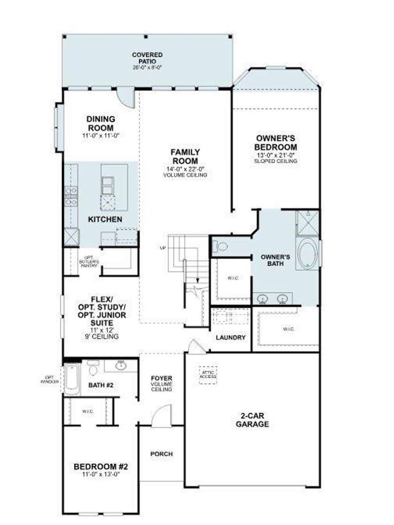 2D floor plan layout of this home in Aster Park, McKinney, TX (Image 2). 2D floor plan layout of this home in Aster Park, McKinney, TX (Image 2).
