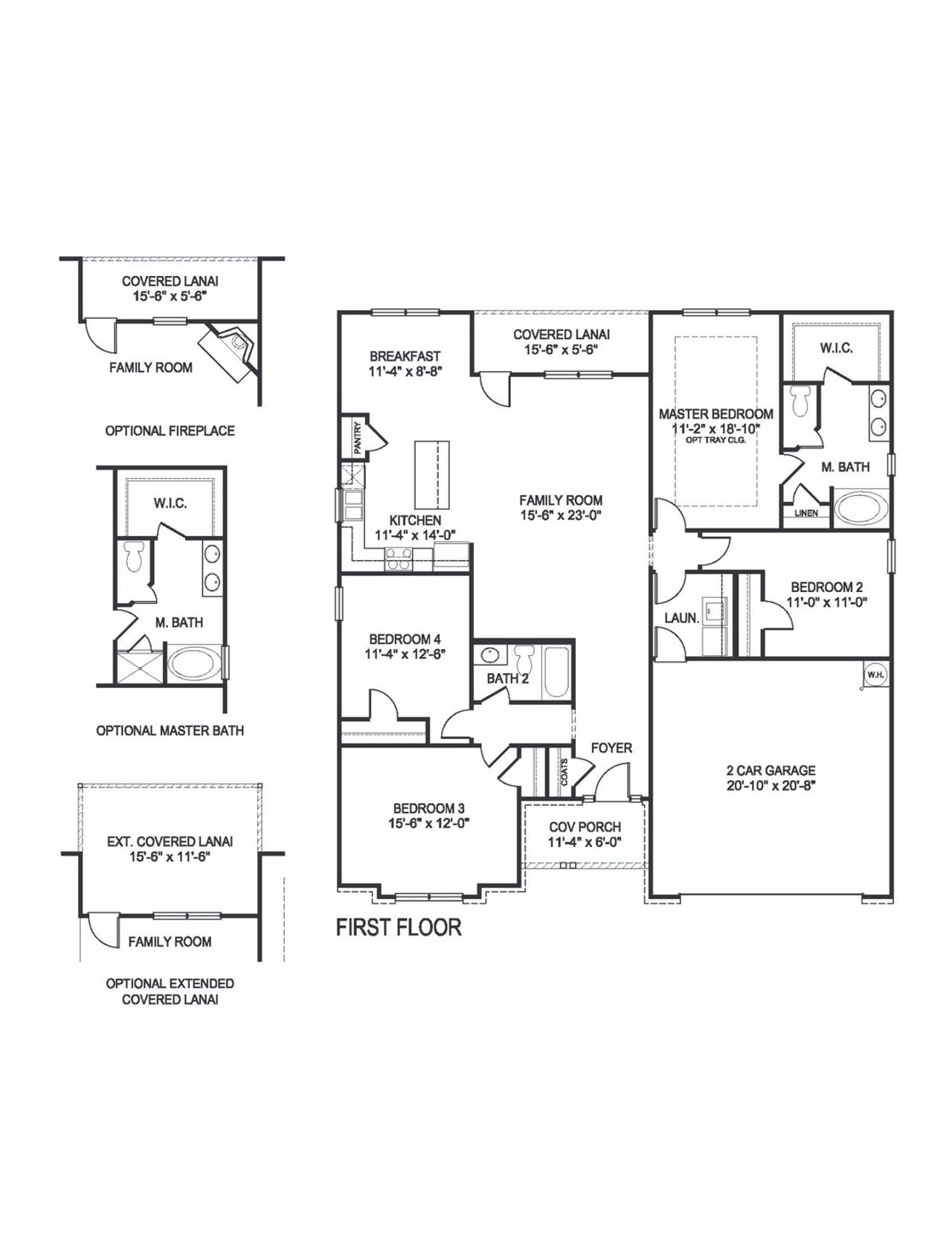 2D floor plan layout of this home in Park Place, Bowdon, GA (Image 2).