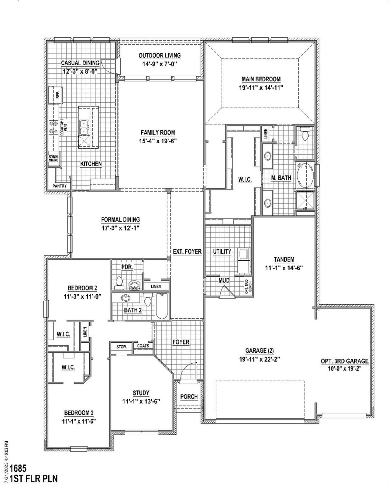 Plan 1685 1st Floor (4C)