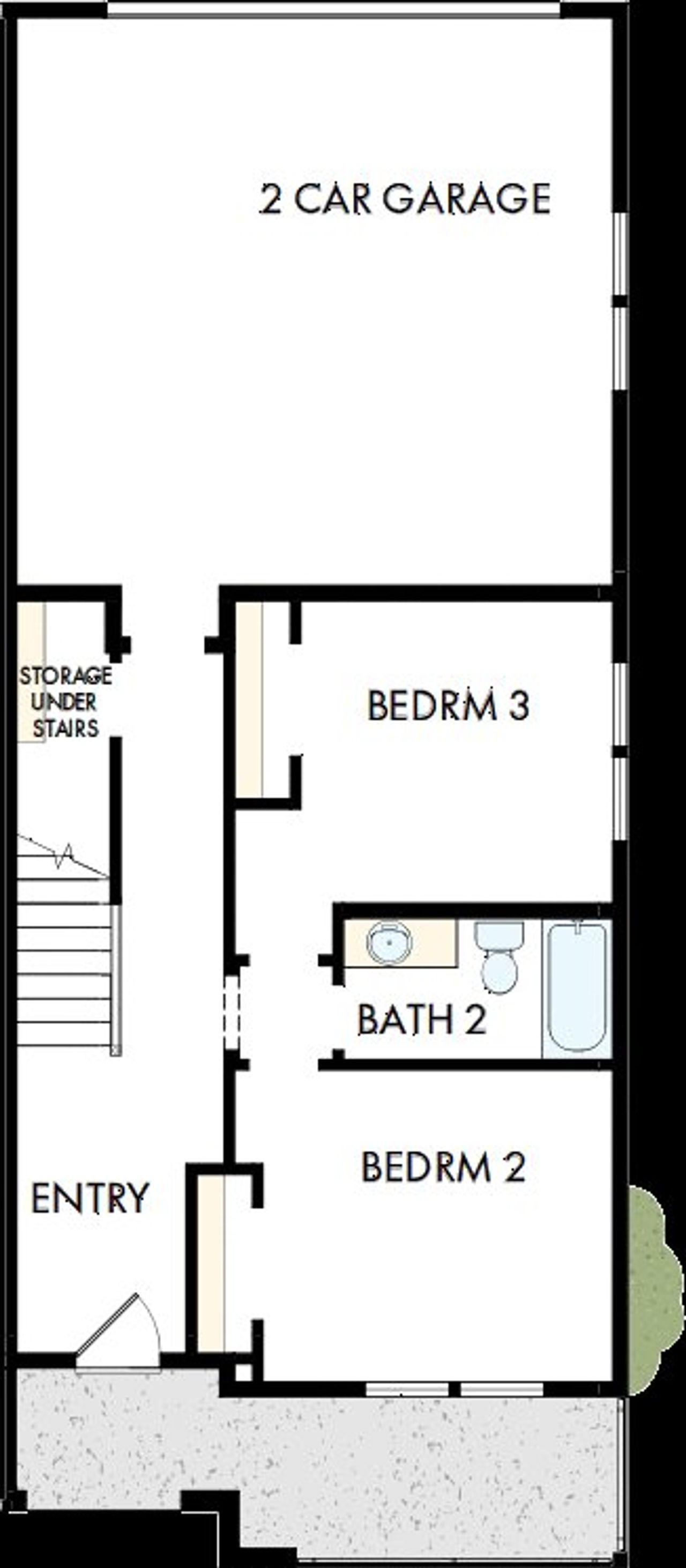 2D floor plan layout of this home in Sterling Ranch Heritage Collection, Littleton, CO (Image 2).