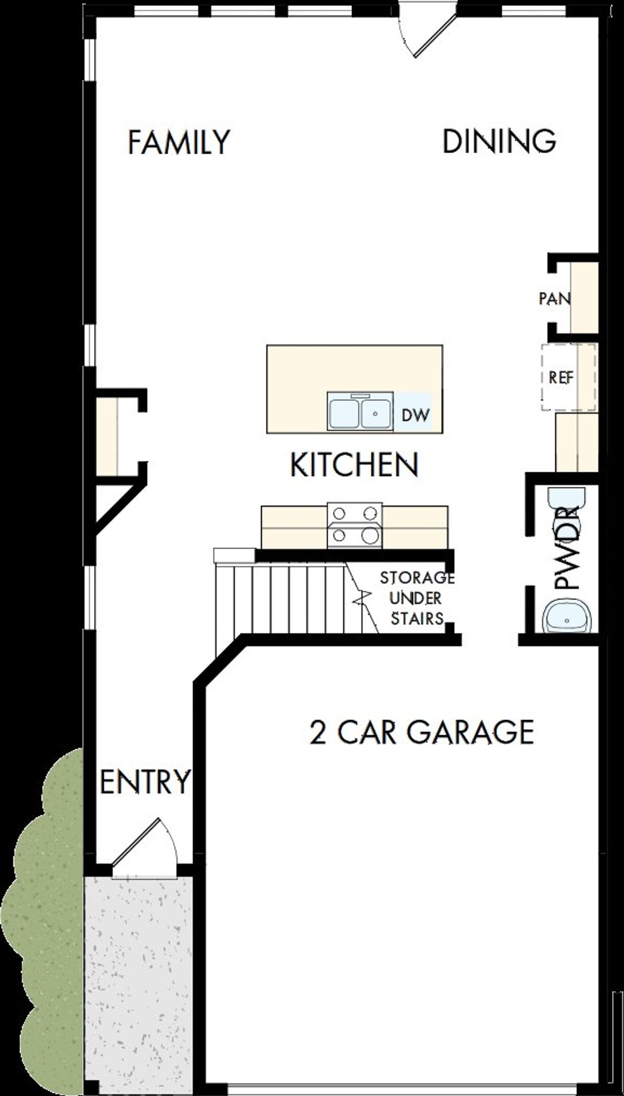 2D floor plan layout of this home in Grandview Terrace, Canton, GA (Image 2).