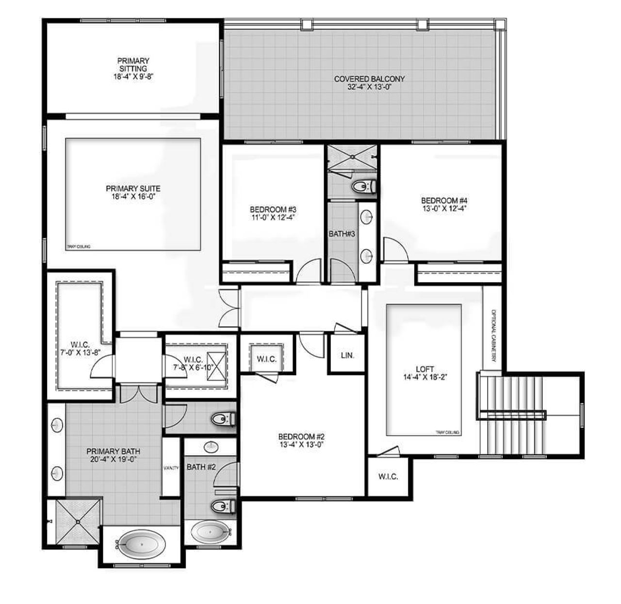 2D floor plan layout for the Cedar by Home Dynamics Corporation in Heartwood, Orlando, FL (Image 2). 2D floor plan layout for the Cedar by Home Dynamics Corporation in Heartwood, Orlando, FL (Image 2).
