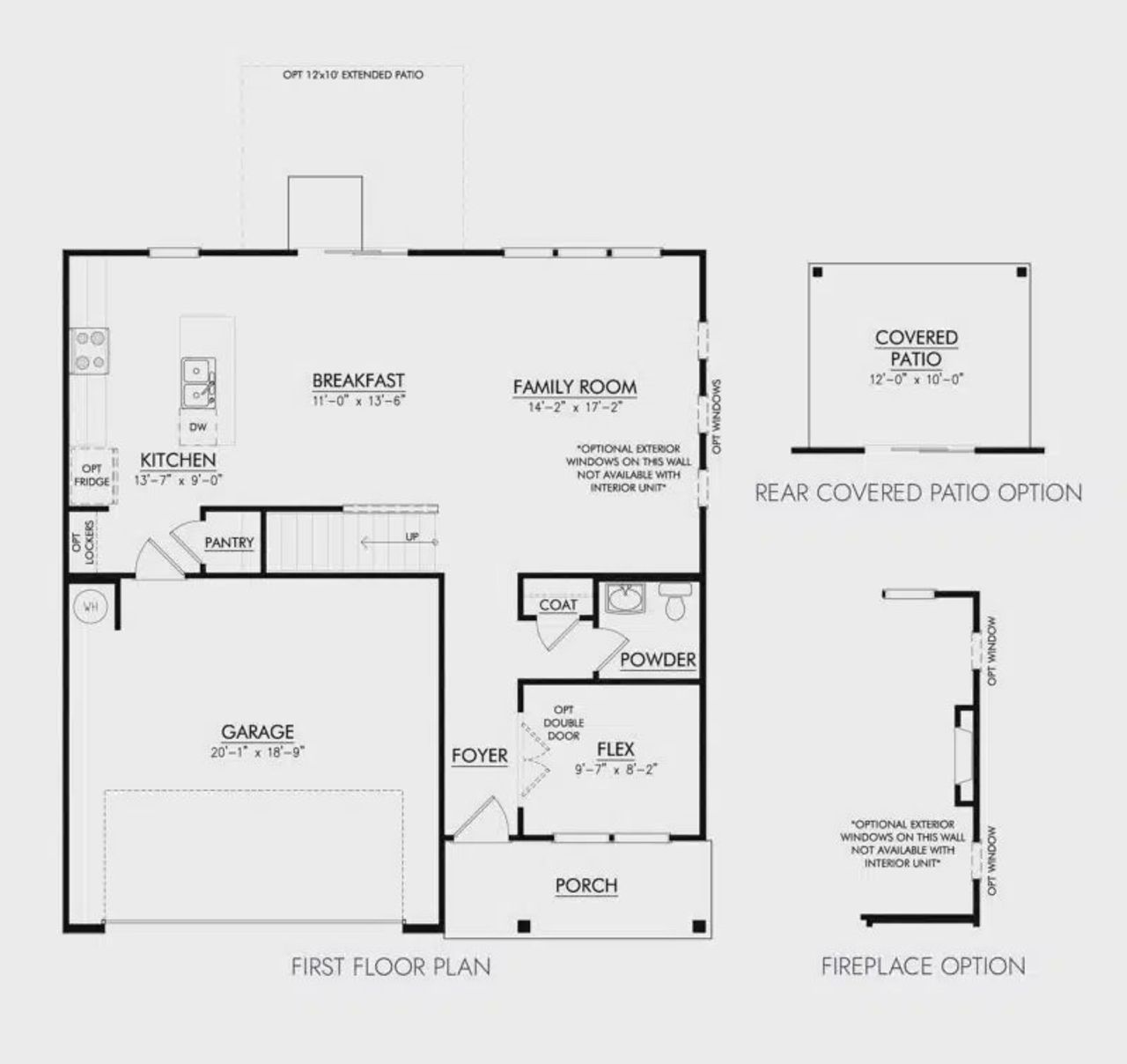 2D floor plan layout for the The Lexington by Patterson Company in Gardens of Three Rivers, Murfreesboro, TN (Image 2).