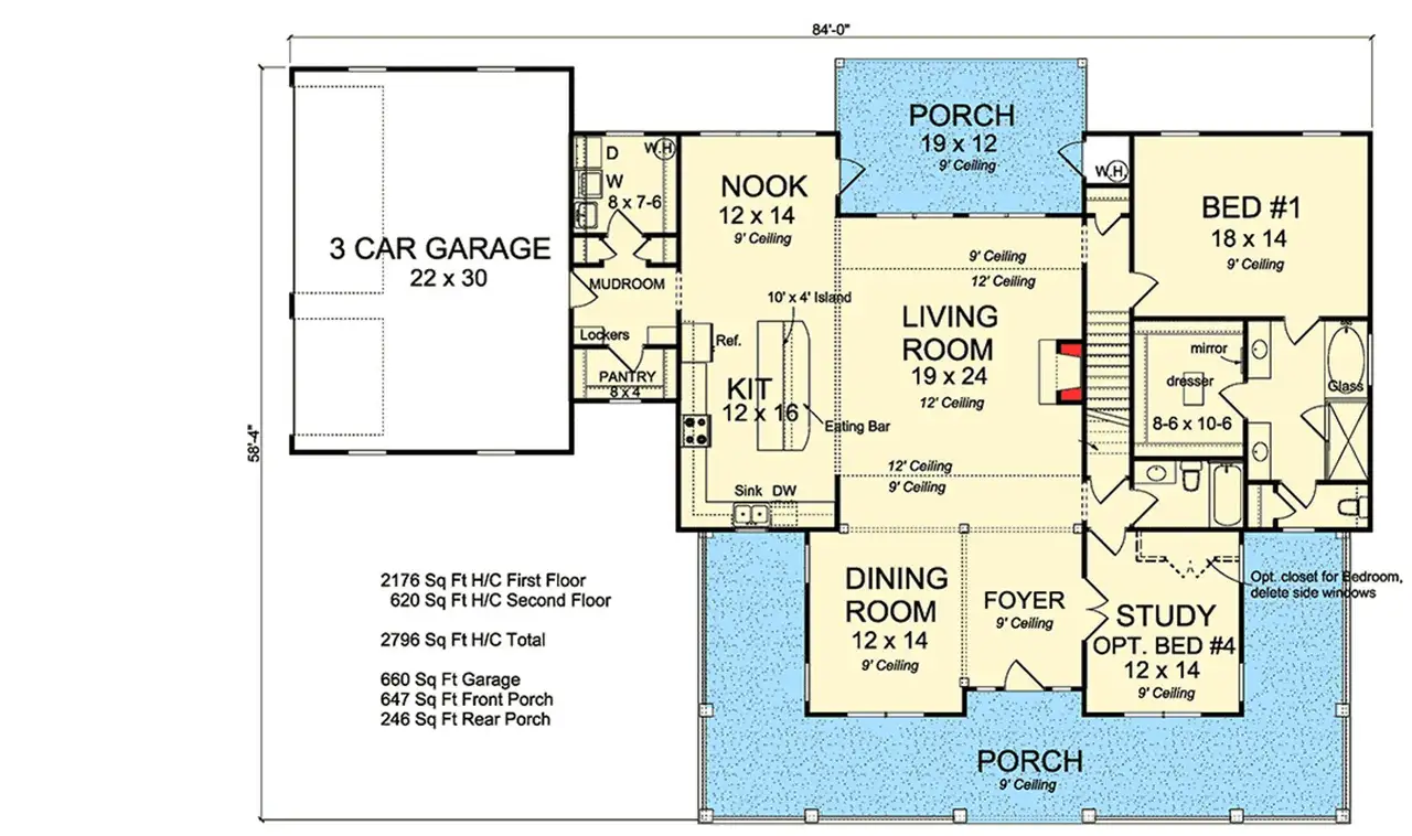 2D floor plan layout for the The Sunnyhill by Remington Custom Homes in Rancho Ladera, Aledo, TX (Image 2). 2D floor plan layout for the The Sunnyhill by Remington Custom Homes in Rancho Ladera, Aledo, TX (Image 2).