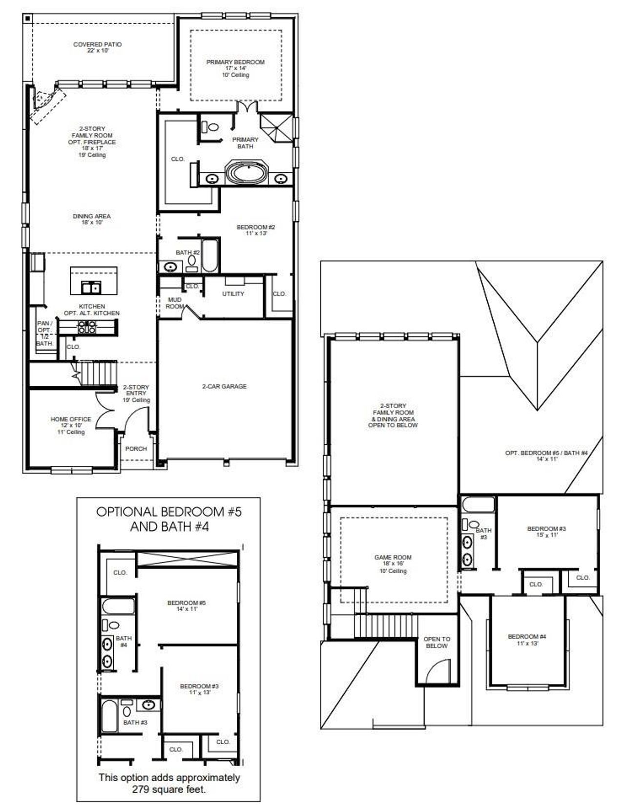 2D floor plan layout of this home in Grange, Katy, TX (Image 2).
