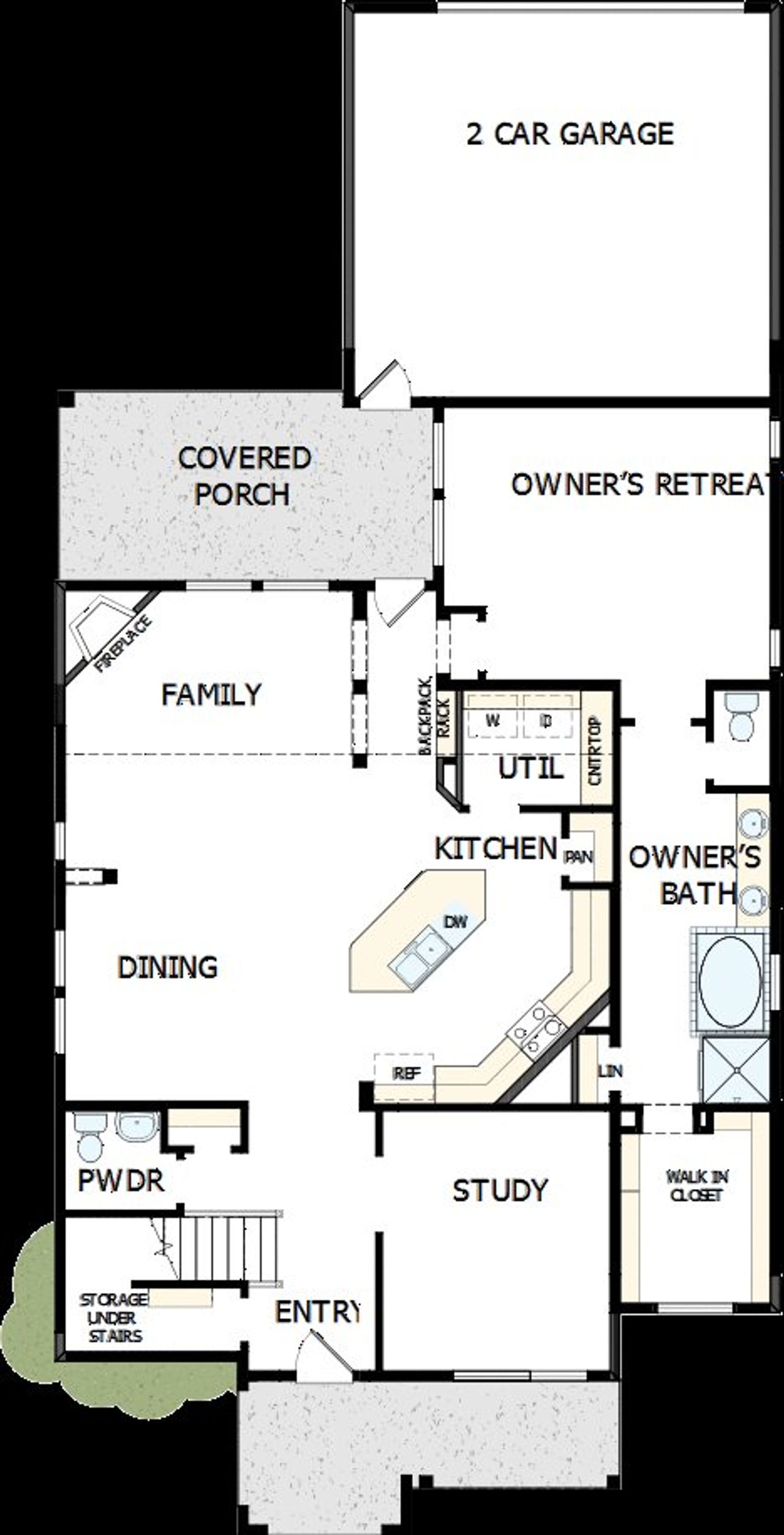 2D floor plan layout of this home in Indigo - Enclave Collection, Richmond, TX (Image 2). 2D floor plan layout of this home in Indigo - Enclave Collection, Richmond, TX (Image 2).