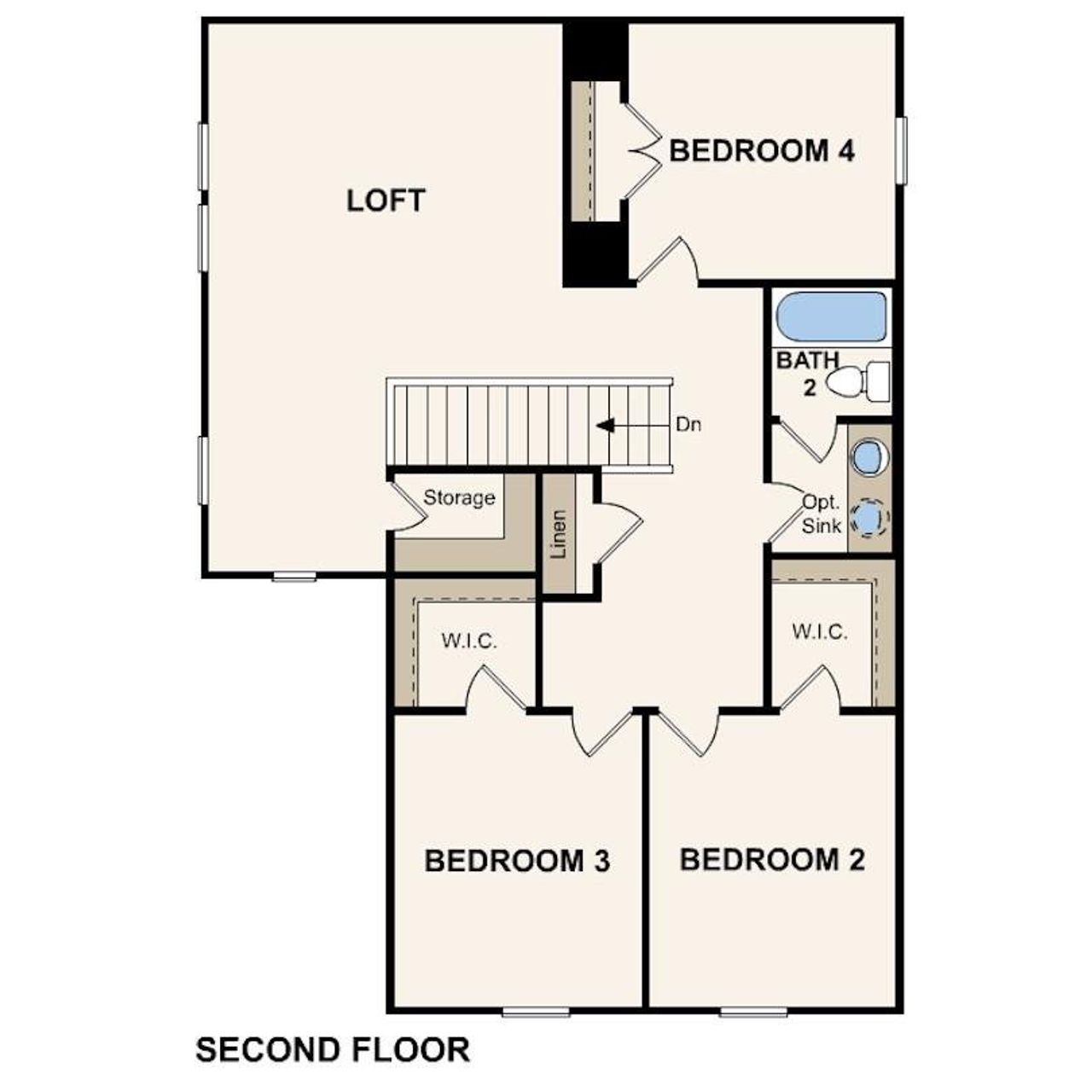 2D floor plan layout of this home in Jennings Place, Georgetown, TX (Image 2). 2D floor plan layout of this home in Jennings Place, Georgetown, TX (Image 2).