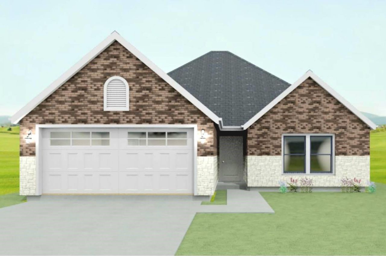 Exterior rendering of this home design in , Cleveland, TX (Image 2).
