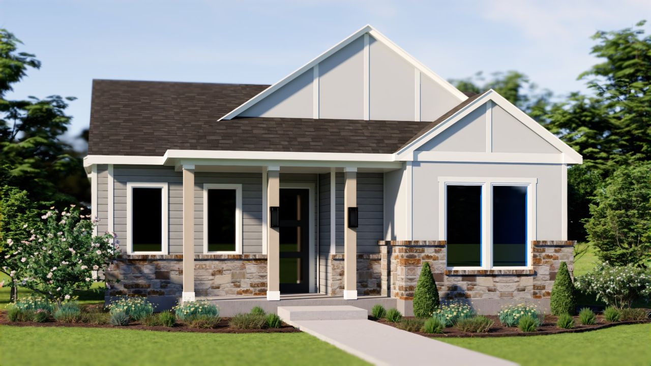 Representative exterior photo of a completed home built from the Balboa by Pacesetter Homes in Easton Park, Austin, TX (Image 2).