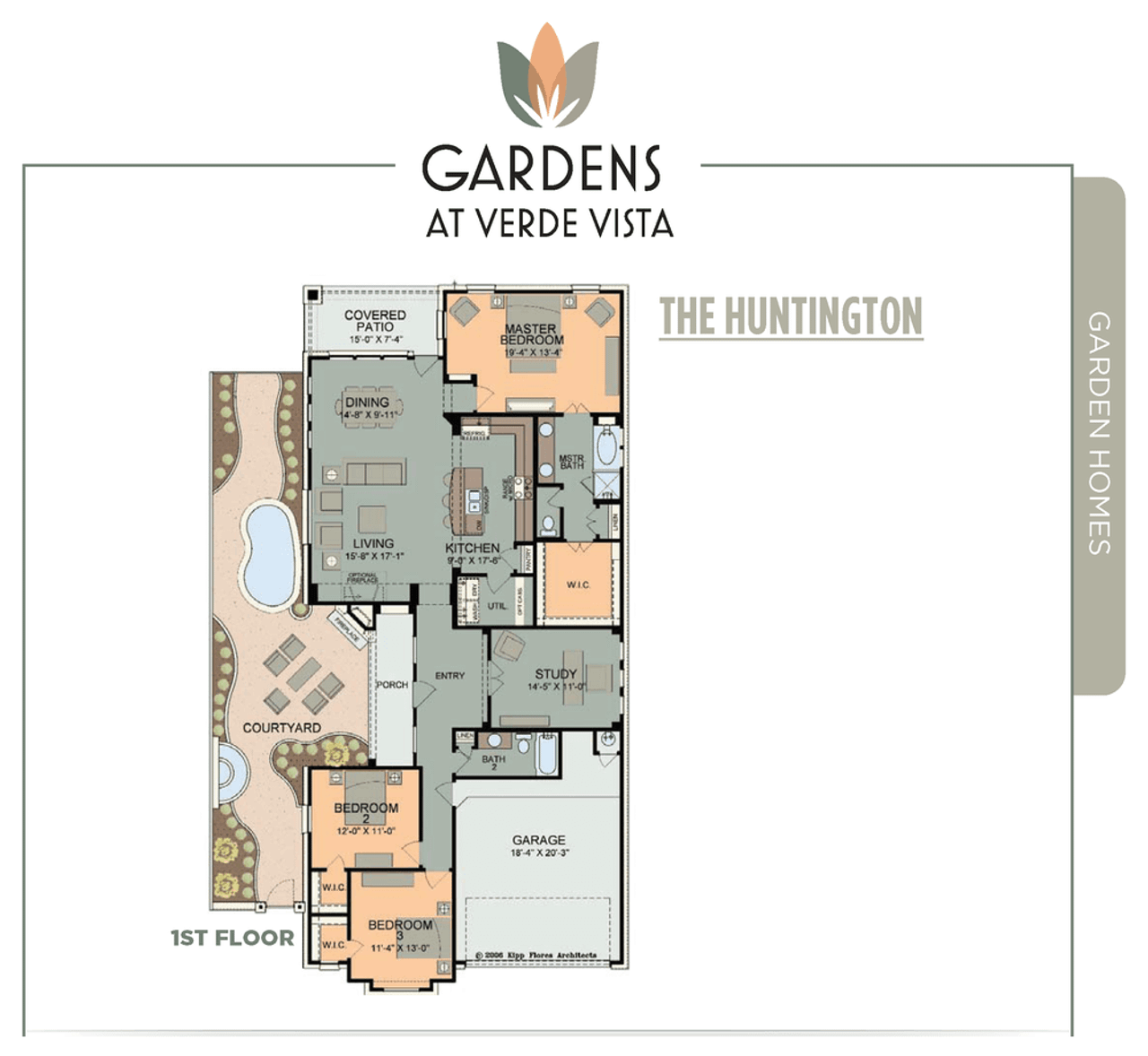 Image 2 representing the Huntington by Spicewood Communities in Gardens at Verde Vista, Georgetown, TX.